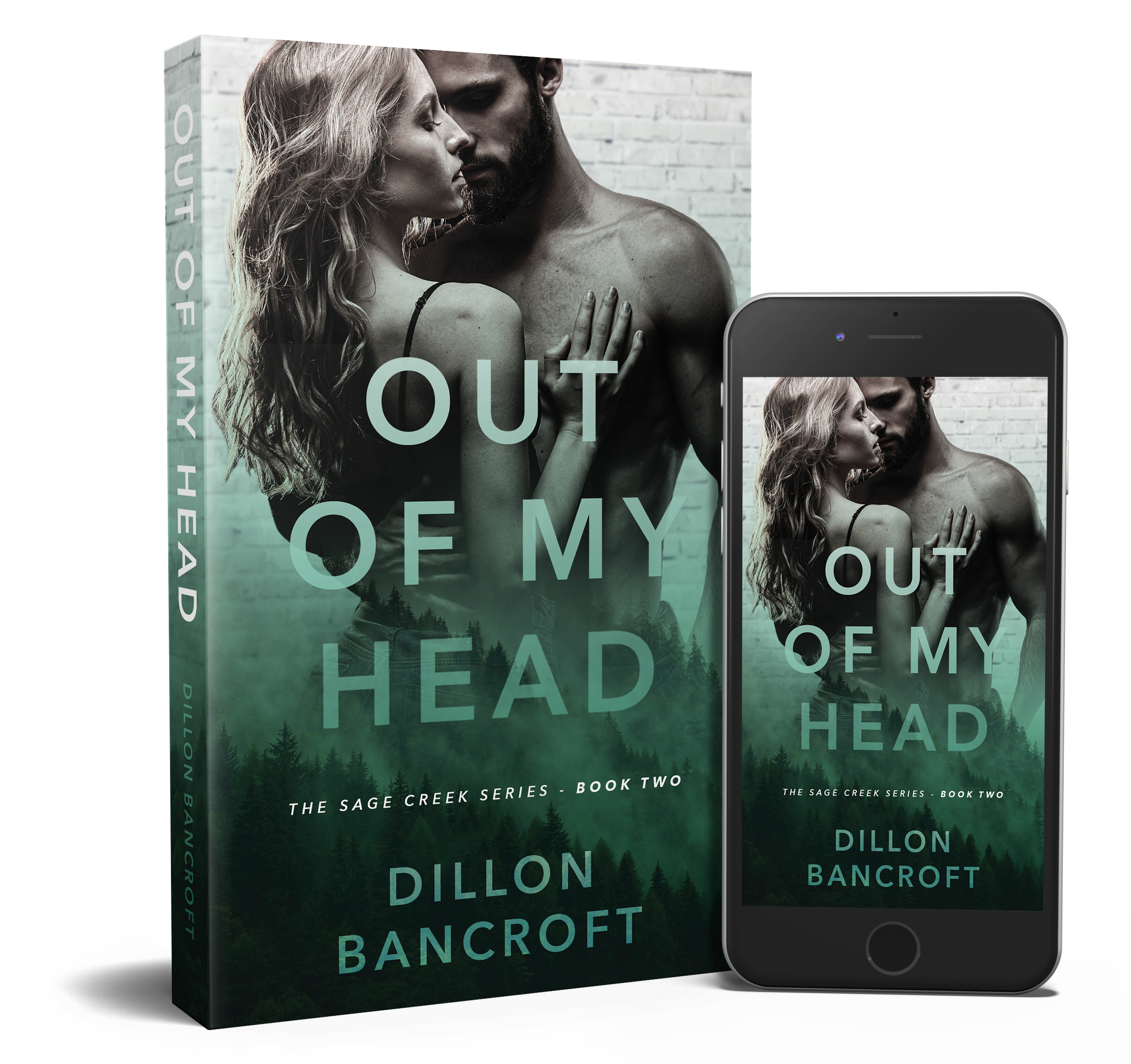Phone and Paperback book mockup of the portrayal of Jay Parker and Annie McKenzie.